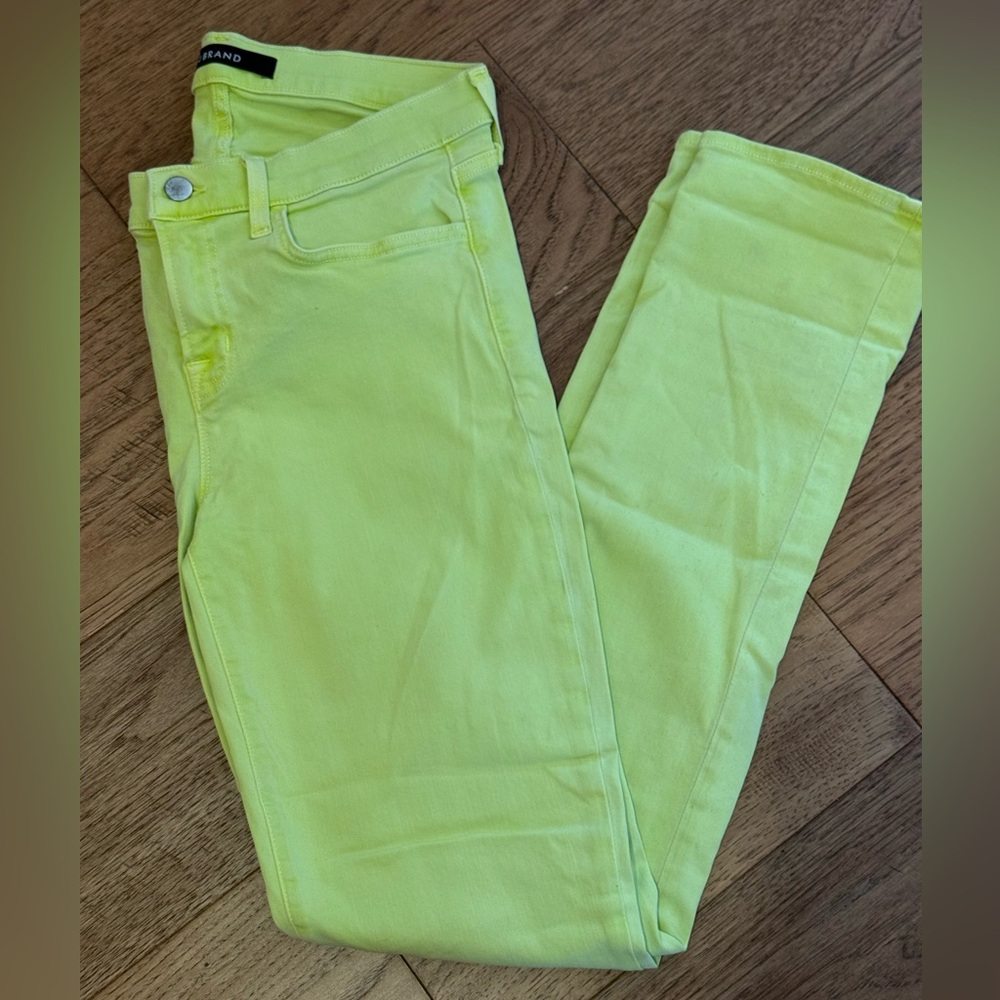 J Brand Neon Yellow Women's Jeans